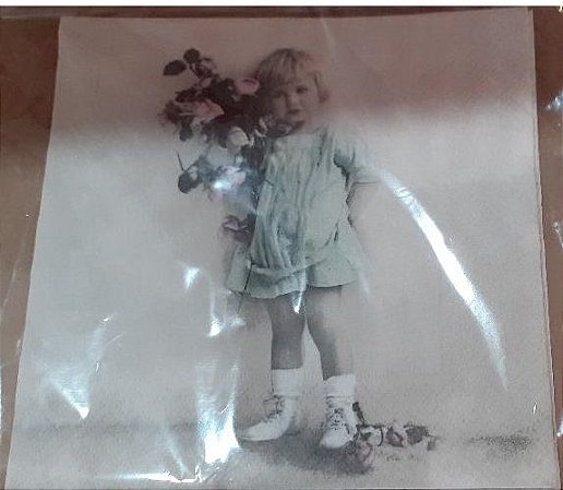 Guardanapo Vintage - menina