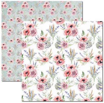 SC-452-Bouquet 5 - Papel para Scrapbook Dupla Face
