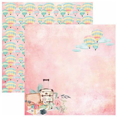 SC-408-Pé na Estrada - Papel para Scrapbook Dupla Face