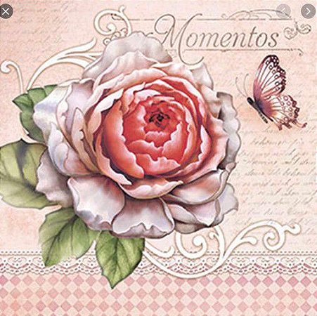 SDSXX-008 - PAPEL PARA SCRAP DECOR - FLORES E BORBOLETAS