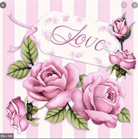 DAXV-028 - DECOUPAGE ADESIVA - LOVE