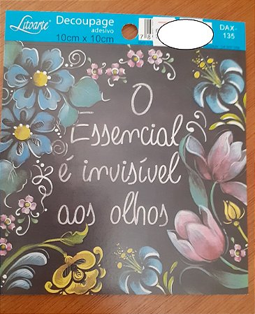 DECOUPAGEM ADESIVA 10X10 - DAX-135 -ESSENCIAL