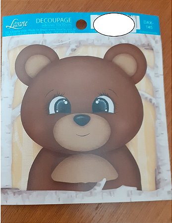 DECOUPAGEM ADESIVA 10X10 - DAX-145 -URSO