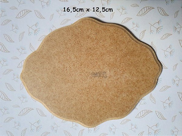 Aplique em MDF - Placa  16,5 x12,5cm