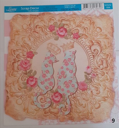 SDSXV- SCRAP DECOR 15X15-026 - GATOS