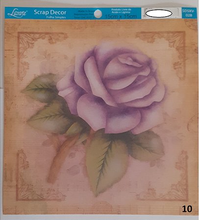 SDSXV- SCRAP DECOR 15X15-028 - ROSA