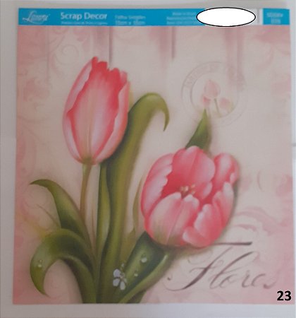 SDSXV- SCRAP DECOR 15X15-076 -TULIPA