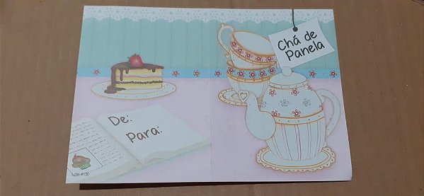 CON-046 - LITOARTE CONVITE - CHÁ DE PANELA