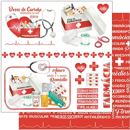 SD-1134 - SCRAP DUPLA FACE - FARMÁCIA, MEDICAMENTOS, REMÉDIOS