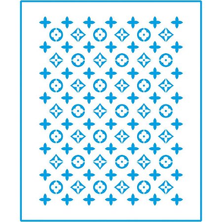 STM-684 - STENCIL - TEXTURA FLORES