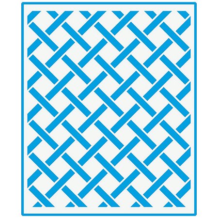 STM-694 - Stencil Médio - Cerca de Treliça