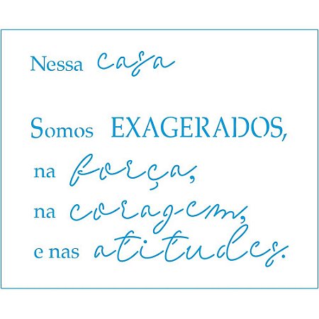 STM-713 - STENCIL - FRASE CASA