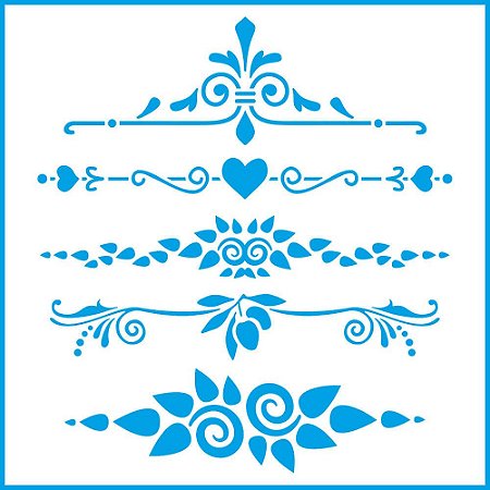 STXX-079 - STENCIL - ARABESCOS HORIZONTAIS