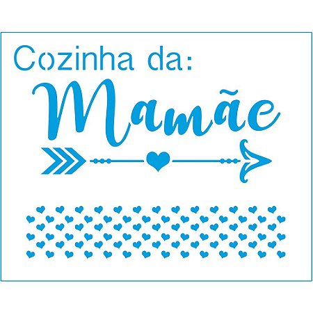 STR-166 - STENCIL - COZINHA DA MAMÃE