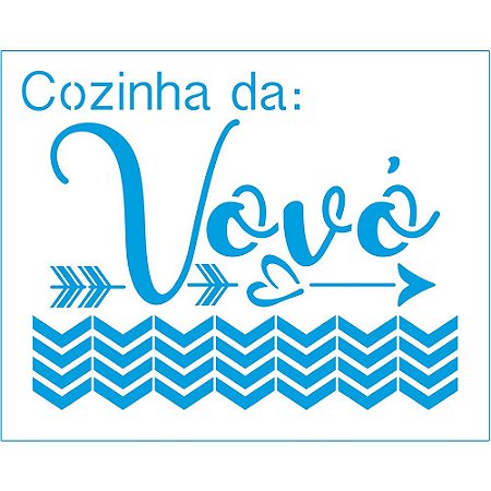STR-167 - STENCIL - COZINHA DA VOVÓ