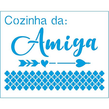STR-169 - STENCIL - COZINHA DA AMIGA