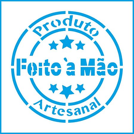ST-X-368 - STENCIL - SELO FEITO A MÃO