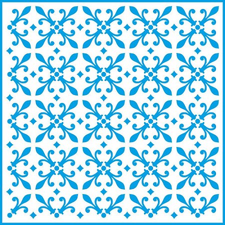 STXX-118 - Stencil 20x20cm - Estampa Flor de Liz