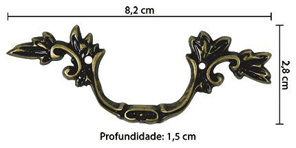 LAPX-2016 - PUXADOR METÁLICO - OURO VELHO