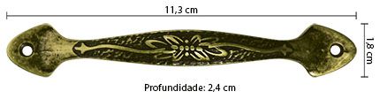 LAPX-3001 - PUXADOR METÁLICO - OURO VELHO