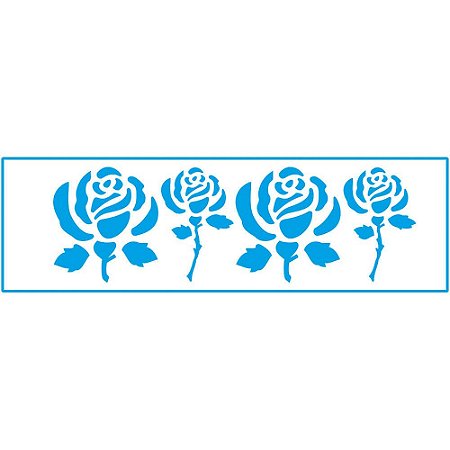 STE-040 - STENCIL - ROSAS