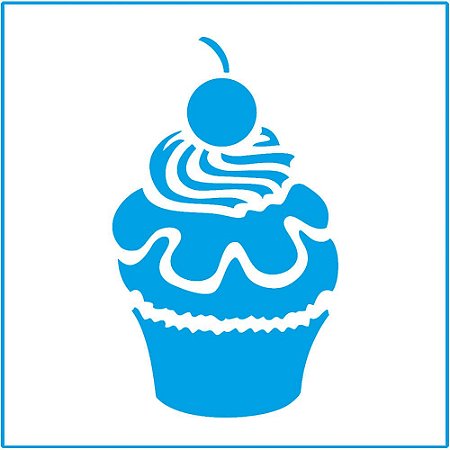 ST-X-068 - STENCIL - CUPCAKE