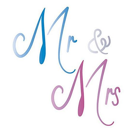 ST-X-258 - STENCIL - MR. E MRS.