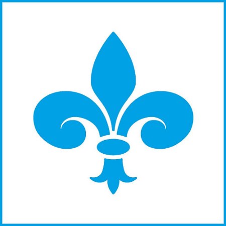 ST-X-239 - STENCIL - FLOR DE LIS