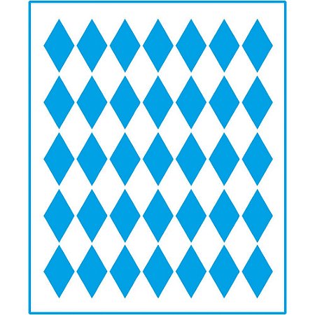 STM-013 - Stencil Médio - Xadrez