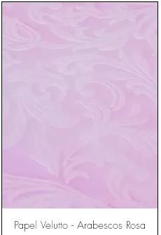 Papel Velutto - Arabescos Rosa