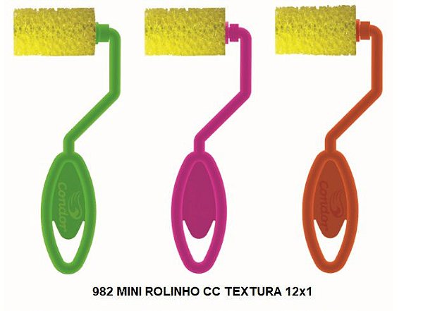 Mini Rolinho Cabo Curto Textura Ref: 982 - Condor