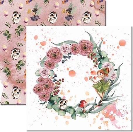 SC-585-Jessy 2 - Papel para Scrapbook Dupla Face