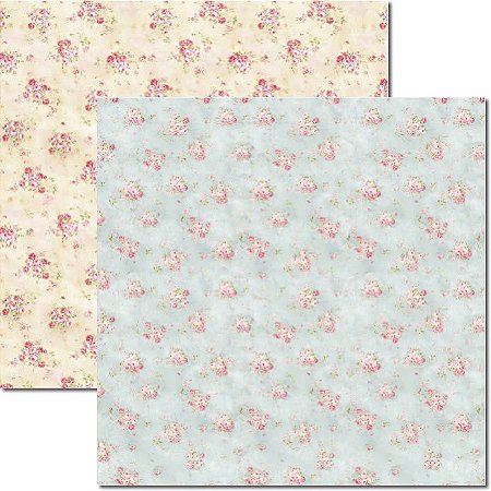 SC-287 Shabby 7 - Papel para Scrapbook Dupla Face