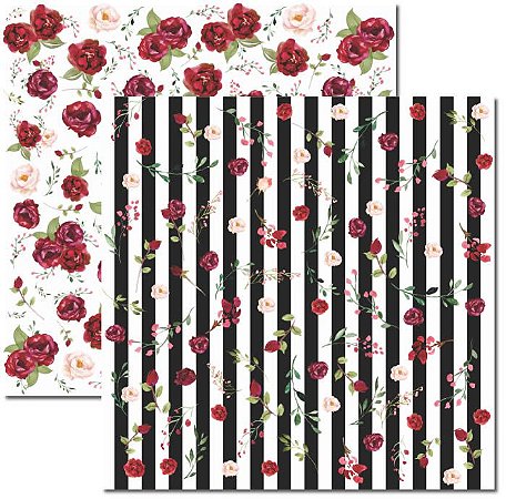 SC-395 Chanel 1 - Papel para Scrapbook Dupla Face