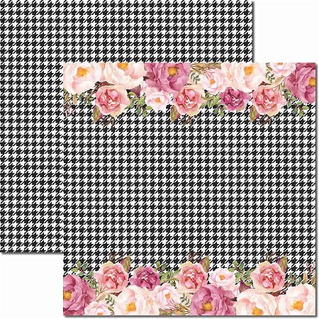 SC-420-Chanel 5 - Papel para Scrapbook Dupla Face