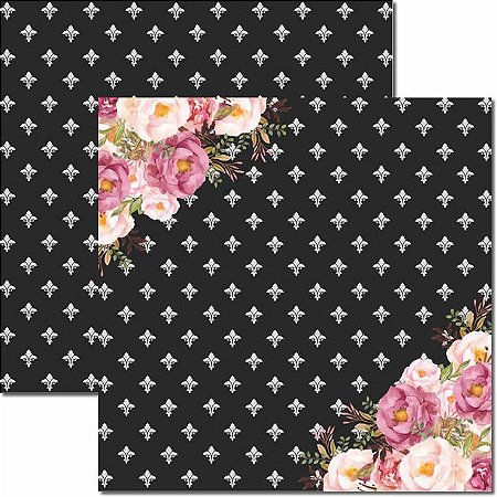 SC-421-Chanel 6 - Papel para Scrapbook Dupla Face