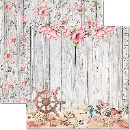 SC-537-Náutico 1 - Papel para Scrapbook Dupla Face