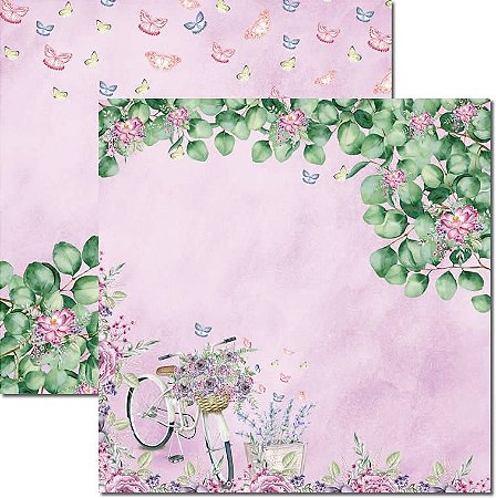 SC-567-Butterfly 7 - Papel para Scrapbook Dupla Face