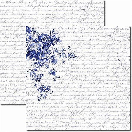 SC-266 Azulejo Português 3 - Papel para Scrapbook Dupla Face