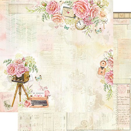 SD-1153 - PAPEL PARA SCRAPBOOK DUPLA FACE - BONS MOMENTOS