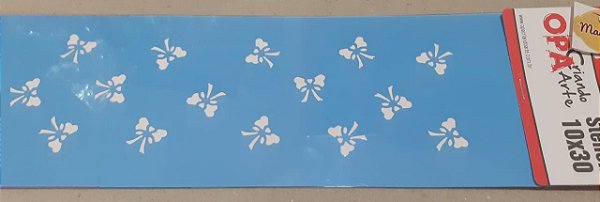 035 - Stencil Opa Laços
