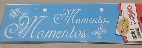 1354 - Stencil Opa Palavras Momentos