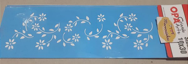 341 - Stencil Opa Flores de Margarida
