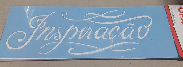 2233- Stencil Opa Palavra inspiração