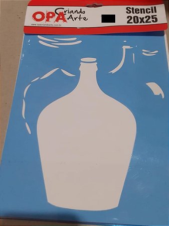 2067 - Stencil Opa 20x25 - Garrafão