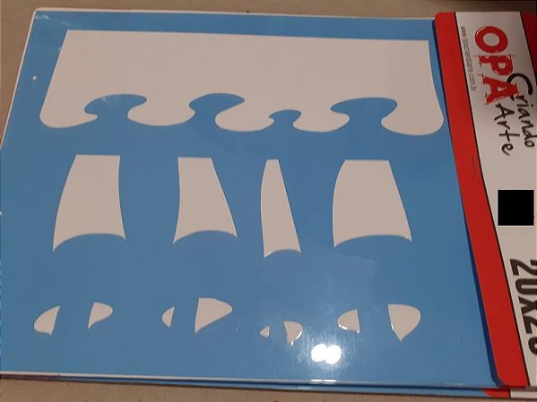 2051- Stencil Opa 20x25 - Barrado I