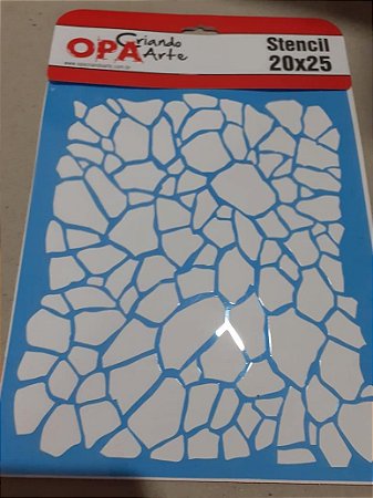 2266- Stencil Opa 20x25 - Estamparia Craquele I