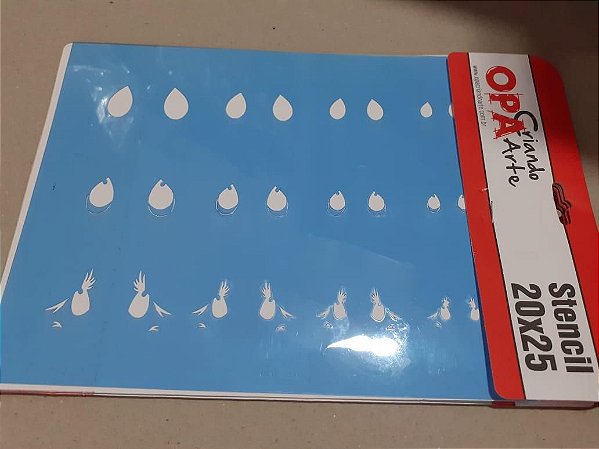 1163 - Stencil Opa 20x25 - Olhinhos I