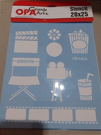 1088 - Stencil Opa 20x25 - Cinema