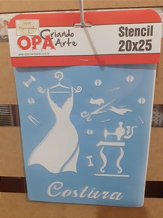 1090 - Stencil Opa 20x25 - Costura